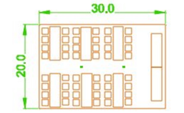 20x30 party tent layout