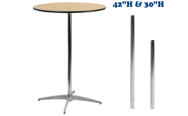 2.5 ft. round coktail pub table